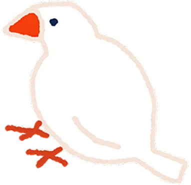 文鳥のイラスト